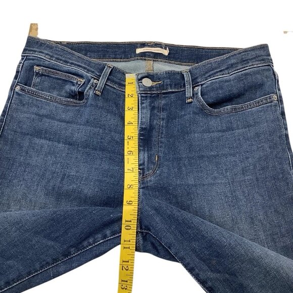 Levi's Jeans Slimming Skinny Mid-Rise Blue Denim Stretch Womens Size 32 - Picture 5 of 11
